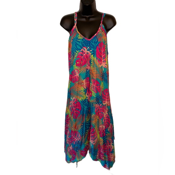 InGear Made In India Bright Floral Summer Plus Size Dress - Picture 1 of 3